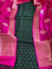 Handwoven Banarasi Suit Set in Pure Silk - Masakalee