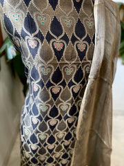 Handwoven Banarasi Suit Set in Pure Silk - Masakalee