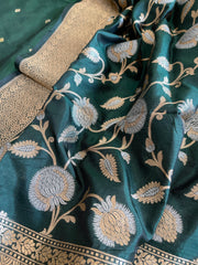 Handwoven Banarasi Suit Set in Pure Silk - Masakalee
