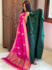 Handwoven Banarasi Suit Set in Pure Silk - Masakalee