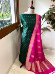 Handwoven Banarasi Suit Set in Pure Silk - Masakalee