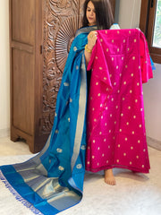 Handwoven Banarasi Suit Set in Pure Silk - Masakalee