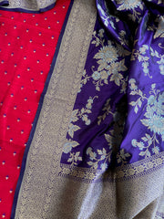 Handwoven Banarasi Suit Set in Pure Silk - Masakalee