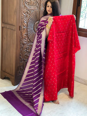Handwoven Banarasi Suit Set in Pure Silk - Masakalee