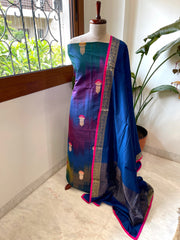 Handwoven Banarasi Suit Set in Pure Silk - Masakalee
