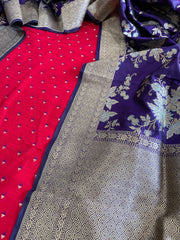 Handwoven Banarasi Suit Set in Pure Silk - Masakalee