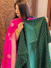 Handwoven Banarasi Suit Set in Pure Silk - Masakalee