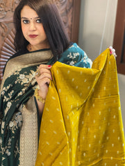 Handwoven Banarasi Suit Set in Pure Silk - Masakalee