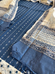 Indigo Handwoven Suit Sets in Pure Cotton - Masakalee