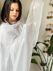 Kota Cotton Dupatta with Tepchi Handwork - Masakalee
