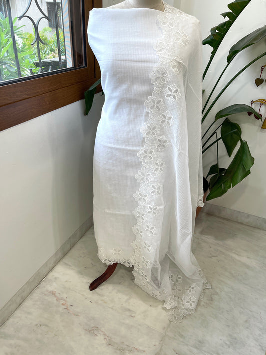 Kota Cotton Suit Set with Cut Work - Masakalee