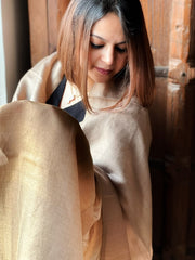 Pashmina Stole with Zari - Masakalee
