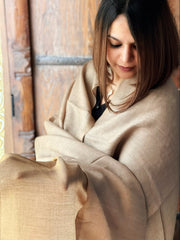 Pashmina Stole with Zari - Masakalee