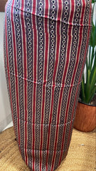 Purplish Brown Suit Set with Ajrakh Handblock Print and Sequin Embroidery in Modal Silk - Masakalee