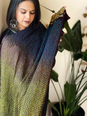 Rai Bandhej Dupatta in Pure Gajji Silk - Masakalee