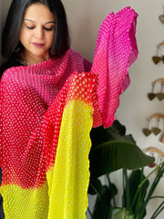Rai Bandhej Dupatta in Pure Georgette - Masakalee