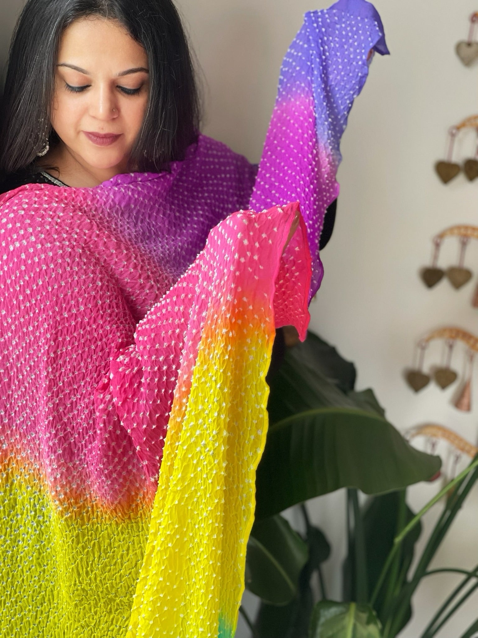 Rai Bandhej Dupatta in Pure Georgette - Masakalee
