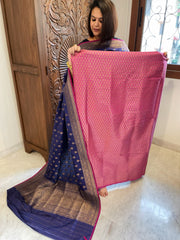 Rani Designer Handwoven Kadwa Banarasi Suit Set in Pure Silk - Masakalee