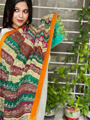 Vintage Dupatta in Pure Georgette, Chiffon - Masakalee