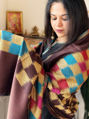 Woven Ikat Pashmina Shawl - Masakalee