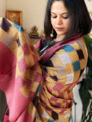 Woven Ikat Pashmina Shawl - Masakalee