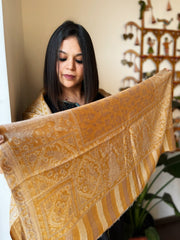 Woven Kaani Jaal Pashmina Stole - Masakalee