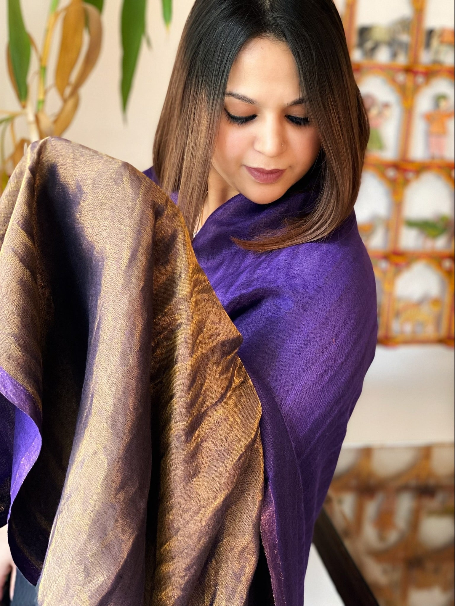 Pashmina Shawl with Zari