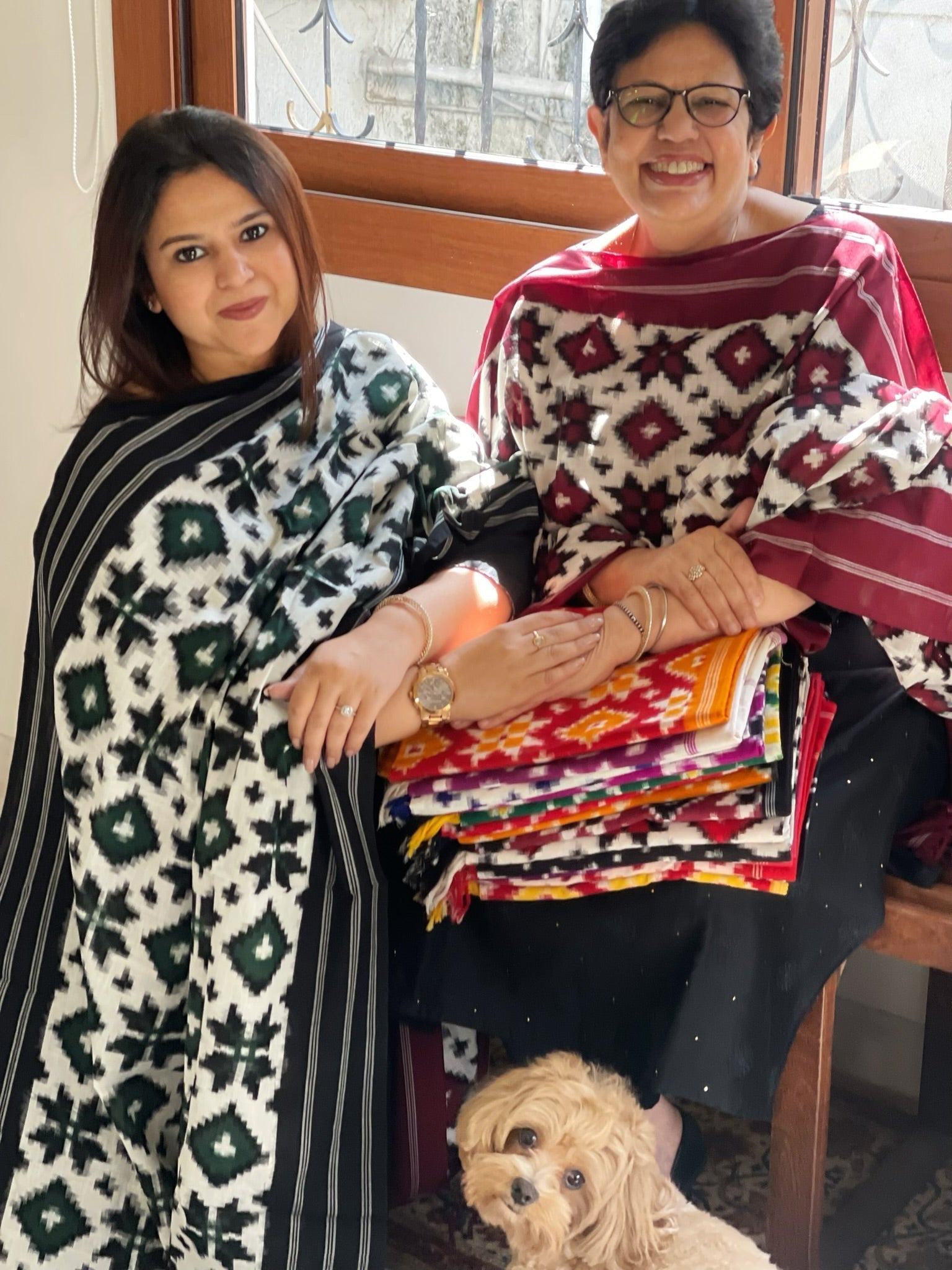 Double Ikat Cotton Dupattas - Masakalee