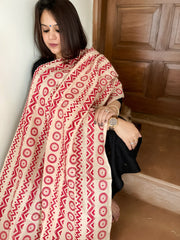 Skin Handmade Kantha Dupatta in Silk
