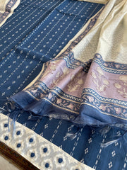 Indigo Handwoven Suit Sets in Pure Cotton