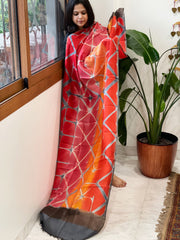 Cotton Silk Clamp Dyed Dupatta