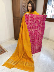 Pink Designer Handwoven Kadwa Banarasi Suit Set in Pure Silk