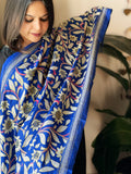Handmade Nakshi Kantha Dupatta in Silk