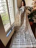 Handmade Nakshi Kantha Saree in Pure Silk