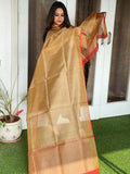 Handwoven Zari & Sequin Weaving Dupatta in Pure Silk