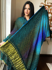 Rai Bandhej Saree in Pure Gajji Silk