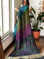 Rai Bandhej Saree in Pure Gajji Silk