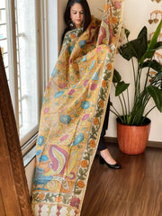 Handpainted Kalamkari Dupatta in Kota Cotton