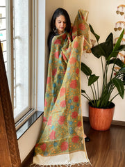 Handpainted Kalamkari Dupatta in Kota Cotton