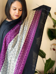 Handwoven Ikat Dupatta in Cotton