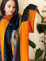 Handwoven Ikat Dupatta in Cotton