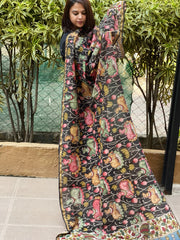 Handpainted Kalamkari Dupatta in Chanderi Silk