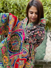 Georgette Dupatta with Thread & Sequin Embroidery