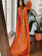 Handmade Bagh Phulkari Dupatta in Crepe