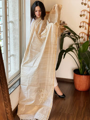 Gotapatti Handwork Dupatta in Pure Tussar Silk