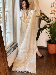 Gotapatti Handwork Dupatta in Pure Tussar Silk