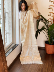 Gotapatti Handwork Dupatta in Pure Tussar Silk