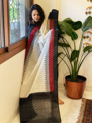 Handwoven Ikat Dupatta in Cotton
