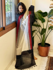 Handwoven Ikat Dupatta in Cotton