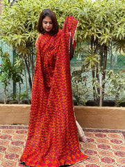 Handmade Phulkari Dupatta in Cotton